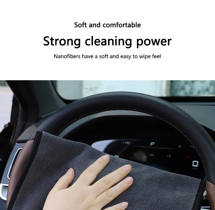 Microfiber Towel Car Wash Thickened Soft Detailing Cleaning Cloth for Rolls-Royce Cullinan Phantom Ghost Wraith Dawn Accessories
