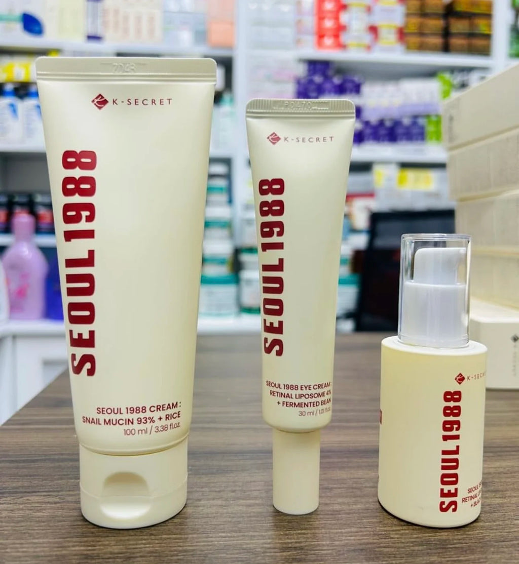 Original Korean Skin Care Series Pine Cleansing Milk Brand Eye Cream Ginseng Serum Whitening Sunscreen K-secret Seoul 1988 Care