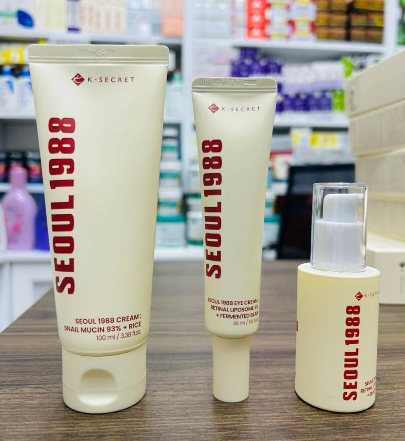 Original Korean Skin Care Series Pine Cleansing Milk Brand Eye Cream Ginseng Serum Whitening Sunscreen K-secret Seoul 1988 Care