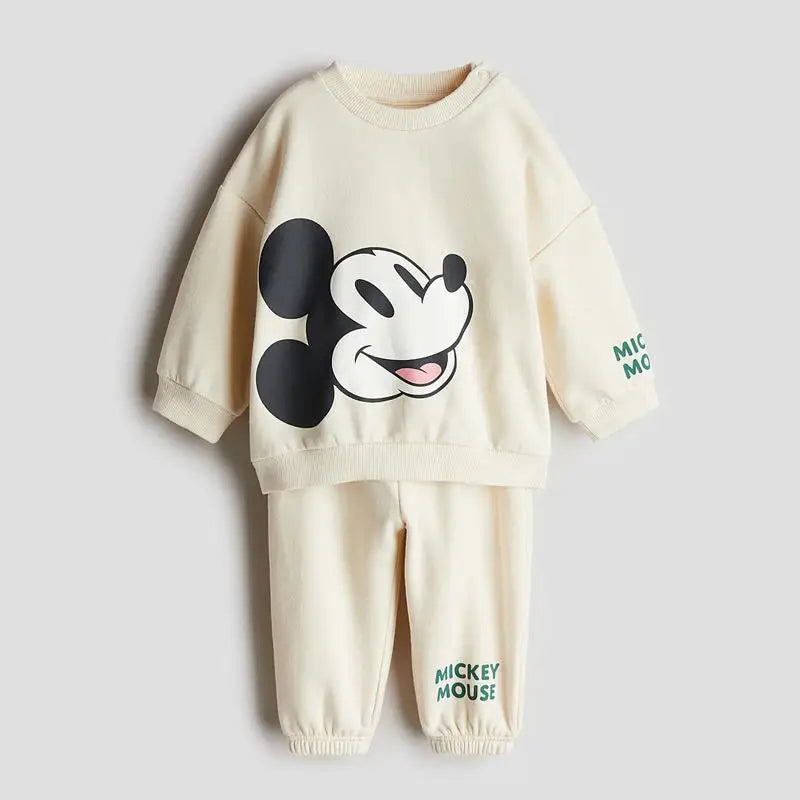 Toddler Suits Cartoon Sweatshirts+Pants Two Piece Set Long Sleeve Outfits Fashion Cartoon Printed Hoodies Sweatpants Outer Wear
