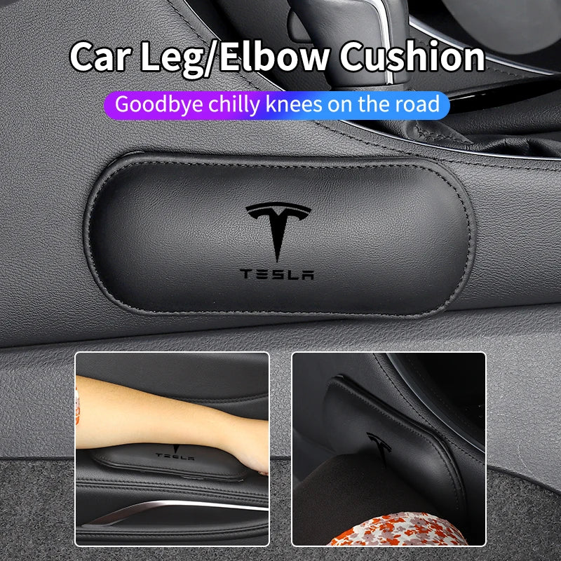Car r Valve Core Knee Leg Protective Pad Foot Armrest Cushion For Tesla Model 3 Model S Model X Model Y Roadster