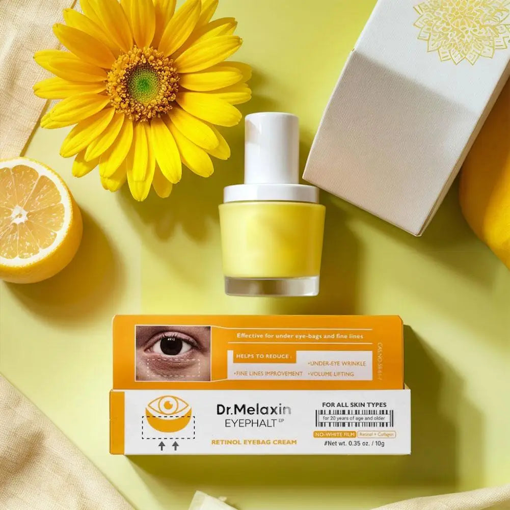 Dr. Melaxin Retinol Firming Eye Cream  Fades Fine Lines Anti-Puffiness Eliminate Eye Puffiness Brightening Smoothing Eye Care