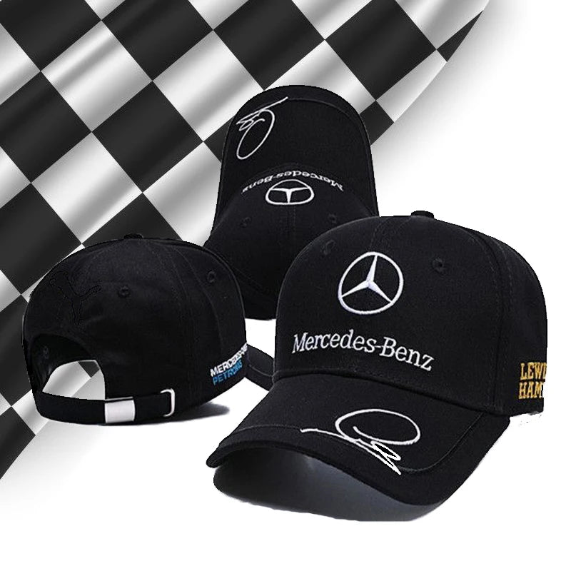 Embroidery Logo F1 Racing Hat For Mercedes AMG W204 W205 W206 W212 W213 W221 W222 W223 W251 W176 W177  Baseball Cap Gift For Men