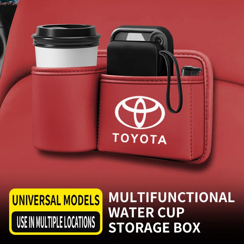 Toyota car seat back storage box multifunctional creative car water cup holder seat rear door storage box car supplies