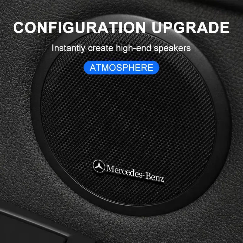 Car Audio Decoration Badge Modified Logo Audio Stickers For Mercedes-Benz AMG GT CLS GLC GLK W211 W221 W220 W163 W164 W203 W204
