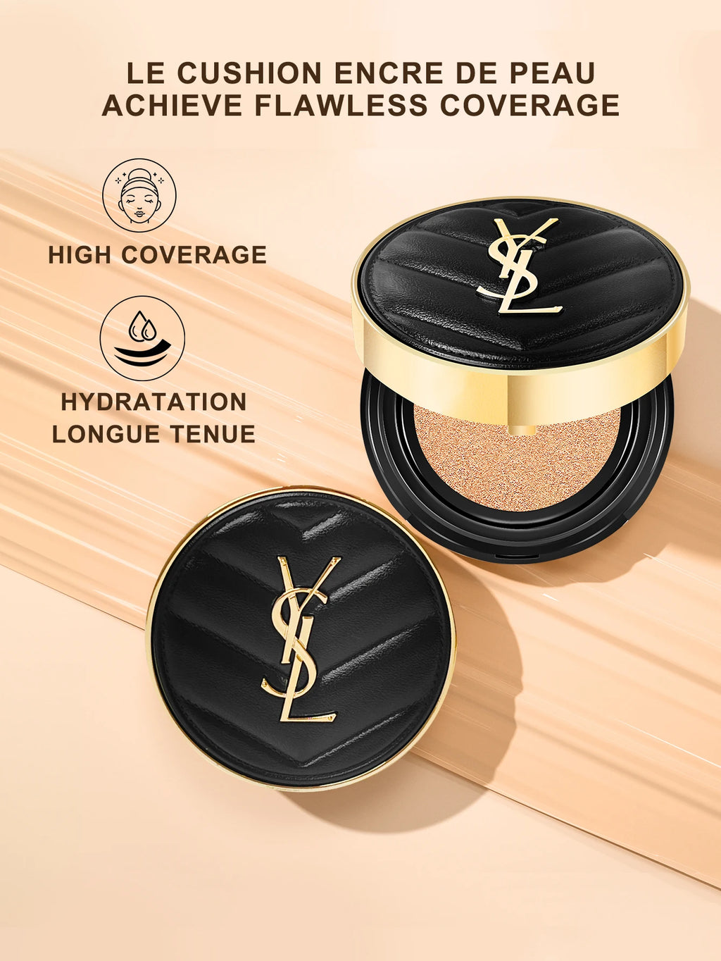 Yves Saint Laurent Le Cushion Encre De Peau-Luminous Matte Cushion Foundation SPF 33/ PA++  All Day Flawless Coverage Shine-Free