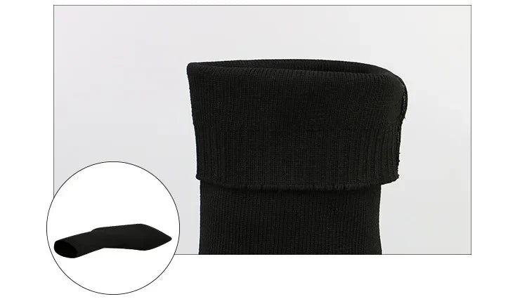 Sexy Sock Boots Knitting Stretch Boots High Heels for Women Fashion Shoes 2024 Spring Autumn Ankle Boots Female