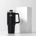 1200ML Large Capacity Car Insulated Mug With Handle And Straw For Honda Civic FIT CRV Stainless Steel Office Home Thermal Cup