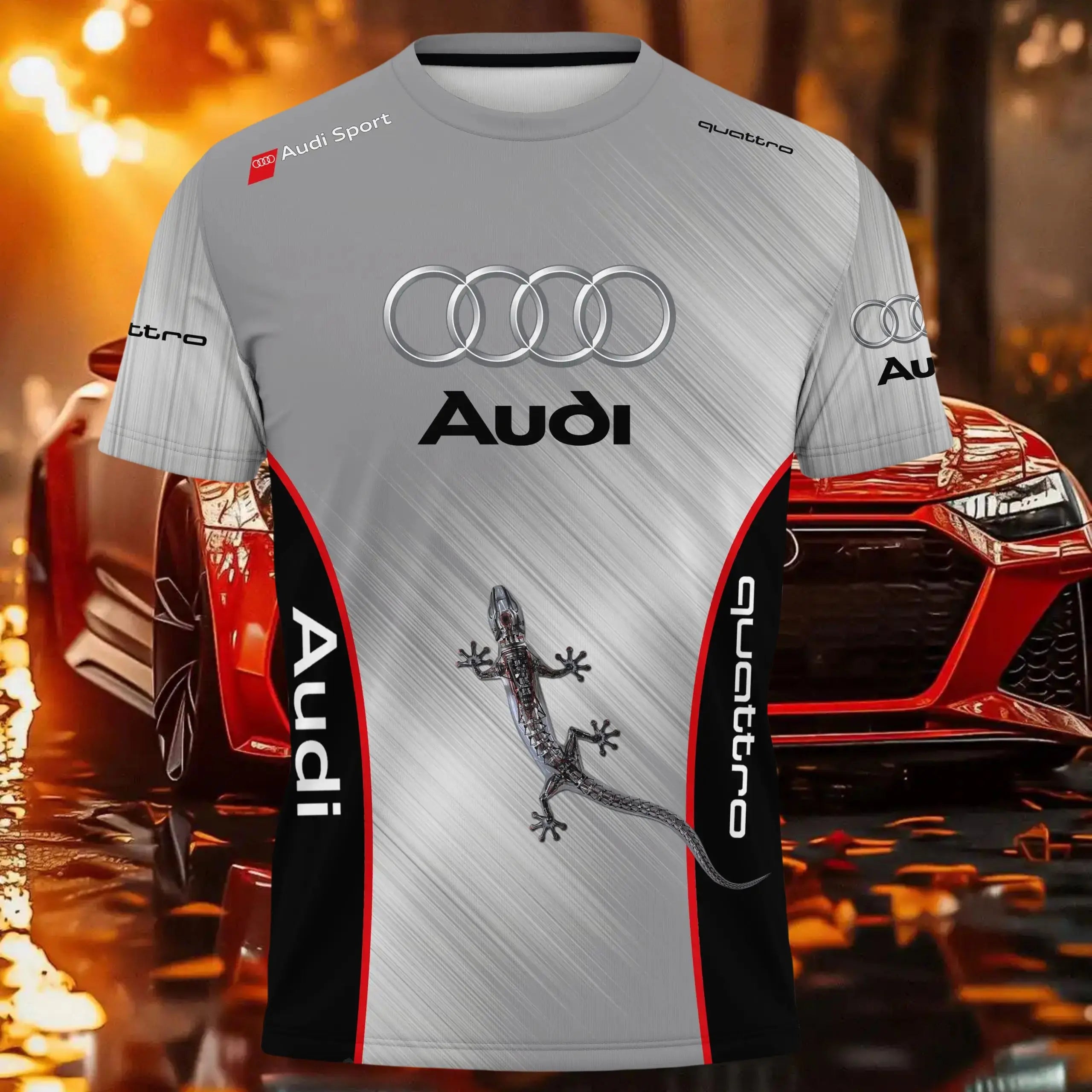 Audi Authorization Quattro Racing Motorsport T-Shirt Men Women Clothes Breathable Quick-drying Sweat-absorbing Lightweight Tops
