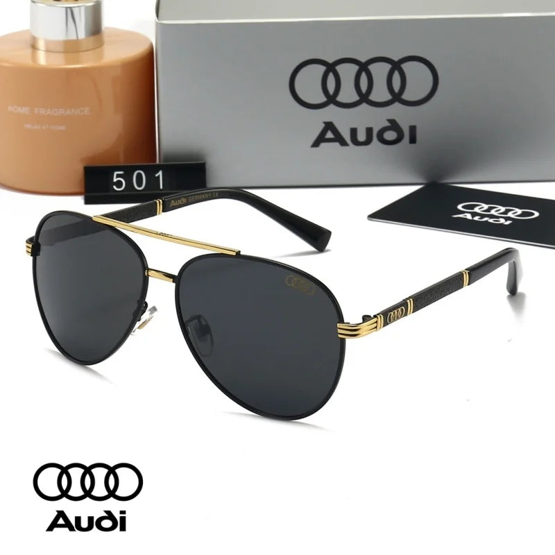 AUDI Luxury Sunglasses High End for Men Women Polarized UV400 Driving Glasses Classic Style Premium Quality Fashion Design 54
