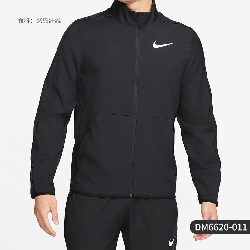 Nike Official New Running Men's Windproof Stand Collar Casual Jacket DM6620-011