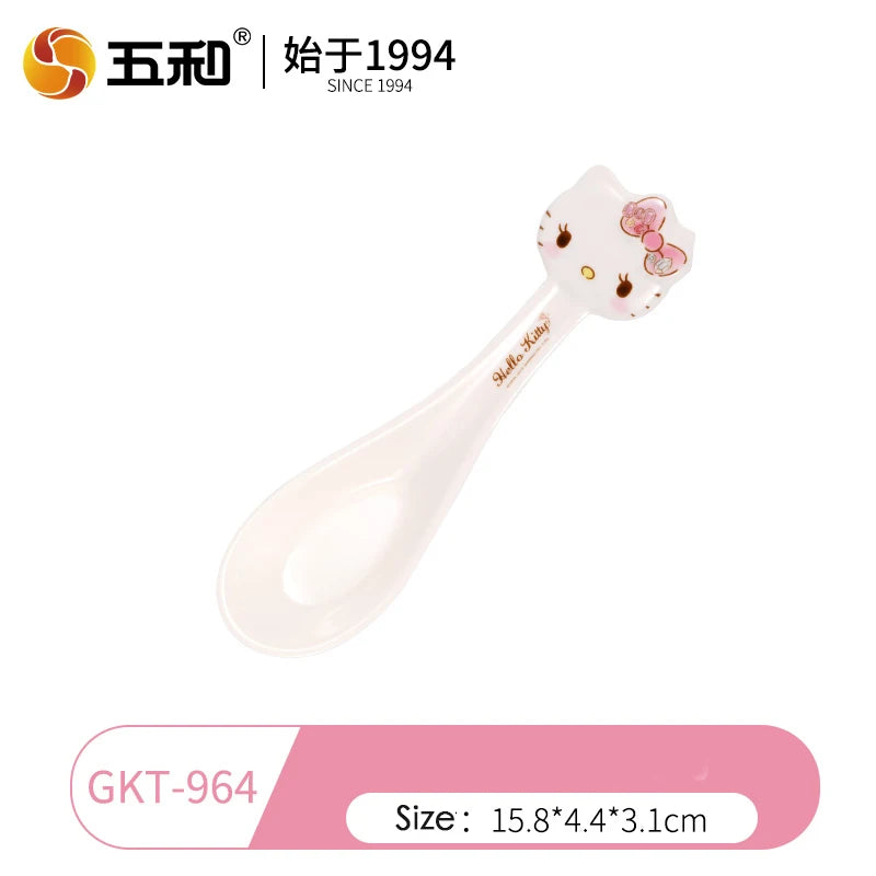 For Hello Kitty Children Tableware Cartoon Irregular-shaped Bowls Anti-scald Dining Plates BPA Free Baby Food Supplement Bowls