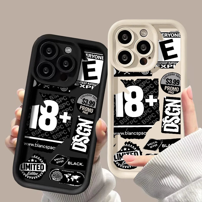 Soft TPU Silicone Phone Case For iPhone 11 12 13PROMAX 14 15 16PLUS 17AIR Shockproof Funda Cover