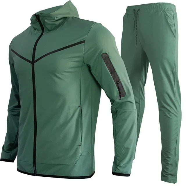 Men's Tracksuits Sports Suit Cotton Brand Tech Fleece Good Quality Hoodie Male Training Wear Sweatshirt Set Sweatpants