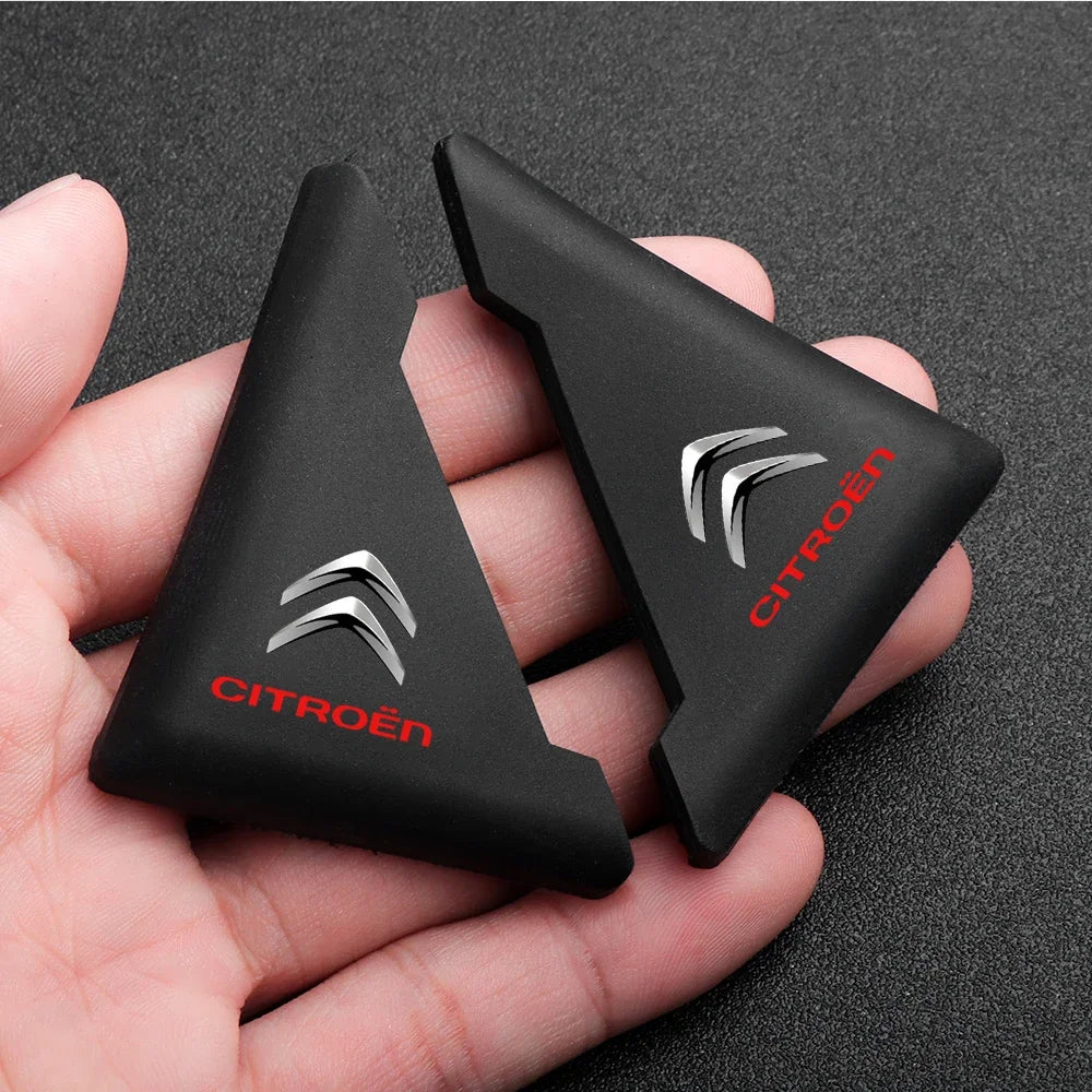 2pcs Silicone Car Door Corner Protector Anti-Collision Scratch Cover For Citroen Elysee Berlingo Xsara C3 C2 C1 XR C4 Picasso C5