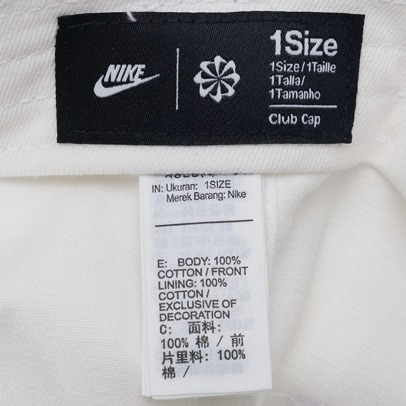 Nike Men's and Women's Children's Hats, Sun Hats, Fashionable Trendy Hats, Baseball Caps Fb5063-100