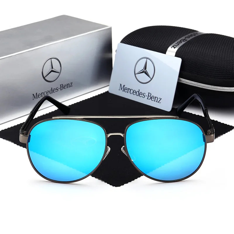 For Mercedes Benz A B C E S V Class GLB GLC GLE AMG Pilot SLK SLC ML Car High Men Anti Glare Driver Goggles Polarized Sunglasses