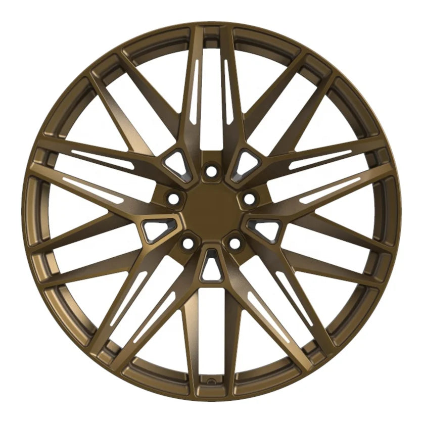 Custom Passenger Car Wheels 18 19 20 21 22 Inch 1 Piece Matte Rims Bronze Forged Wheel