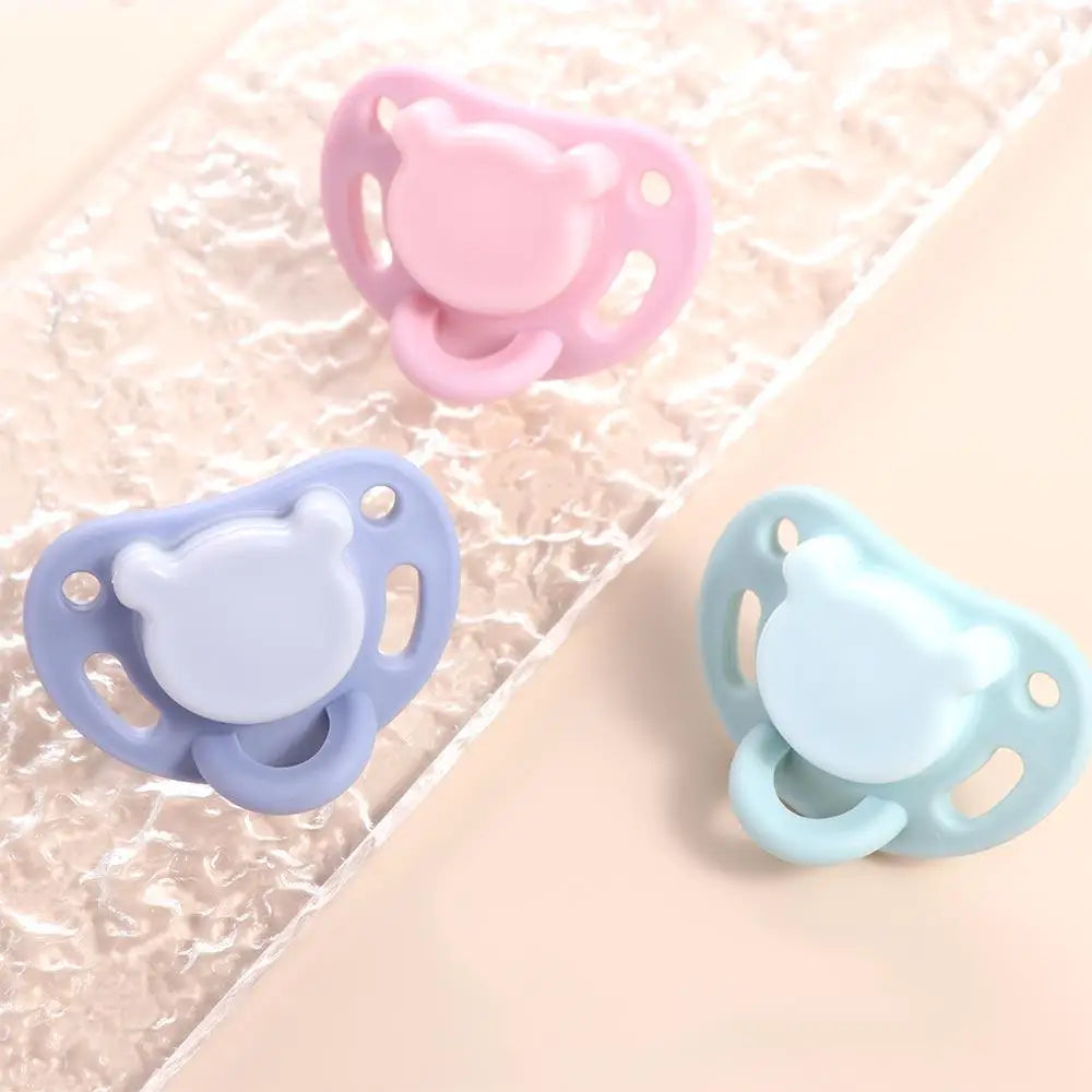 Comfort Newborn Bite Supplies Baby Gift Round Head Soother Nipples With Storage Box Cartoon Baby Pacifier Infant Sleep Nipple