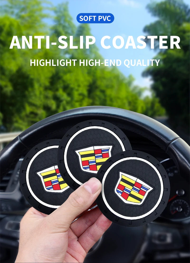 non-slip car coasters for Cadillac