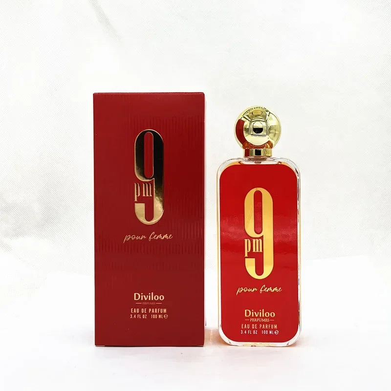 New 100ml/ 3.4oz 9pm 9am Men's Perfume Light Fragrance Fragrance Women's Unisex Parfum Long Lasting Charming Charm Gift