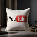 YouTube Cushion Cover Anti-dustmite Pillowcase Invisible Zipper Silky Short Plush Sofa Cushion Cover