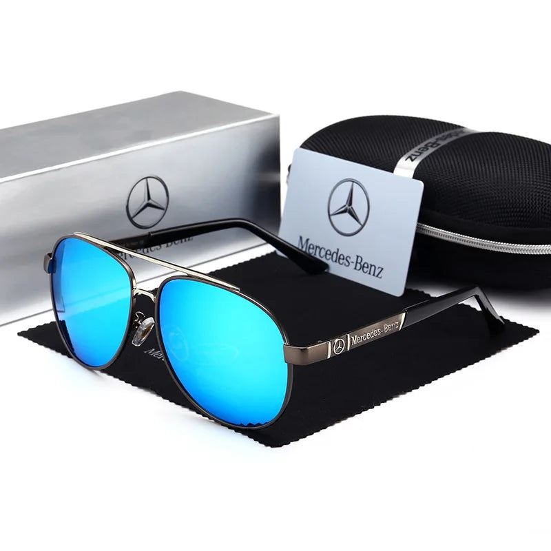 For Mercedes Benz A B C E S V Class GLB GLC GLE AMG Pilot SLK SLC ML Car High Men Anti Glare Driver Goggles Polarized Sunglasses