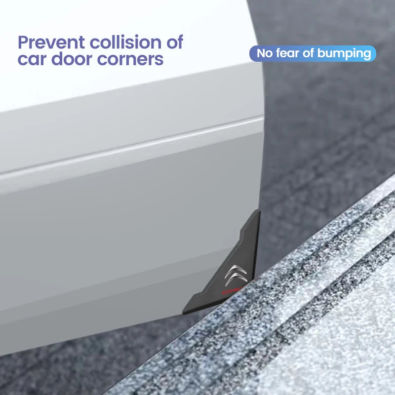 2pcs Silicone Car Door Corner Protector Anti-Collision Scratch Cover For Citroen Elysee Berlingo Xsara C3 C2 C1 XR C4 Picasso C5