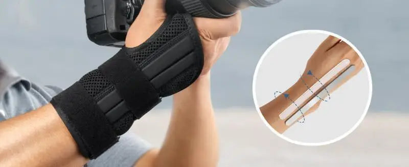 Wrist Stabilizer Brace for Carpal Tunnel Wrist Support Splint with 3 Stays Adjustable Wrist Protector Tendonitis Arthritis Pain