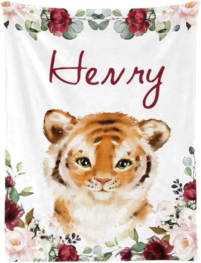 Personalized Baby Blankets with Name - Baby Blankets for Boys - Custom Baby Swaddle Blanket