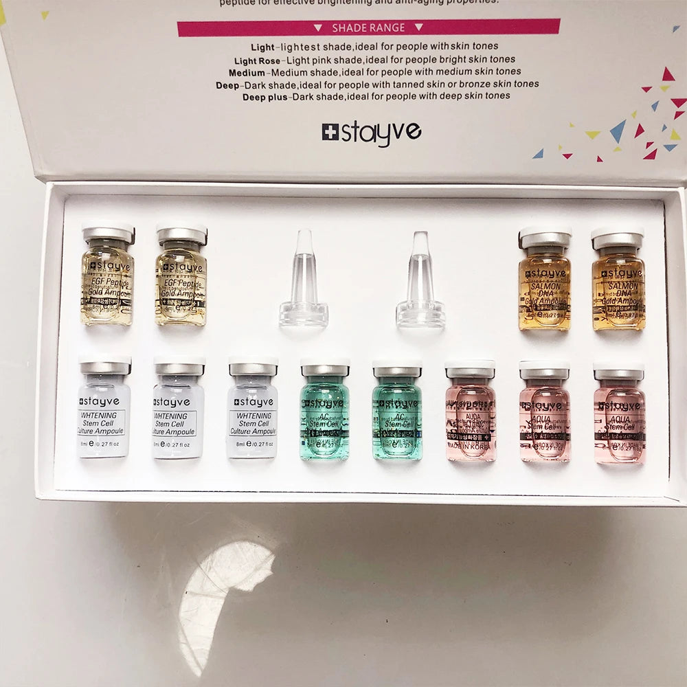 Korea Original Stayve BB Cream Glow Beginner Starter Kit Niacinamide/Peptide Face Skin Care Serum Essence