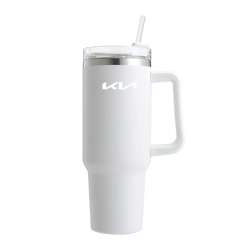 Vacuum Flask Travel Thermal Cup Stainless Steel Coffee Mug For Kia Stinger Sonet Ceed Stonic Optima K7 K5 K8 K3 Seltos Telluride