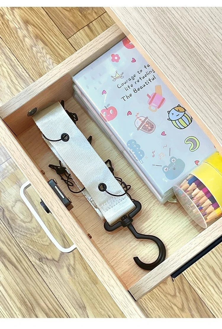 Hanging Storage Hook for Labubu Cartoon Doll Storage Rack with 8 Hooks Door & Wall Hanging Organizer for Labubu Accessories