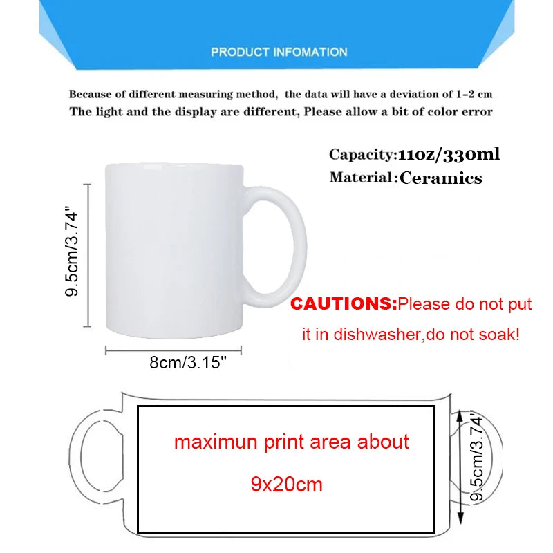 Customize white Ceramic coffee cup Creative customize logo Mug white Pnik handle Ceramic cups Print Pictures logo text mugs