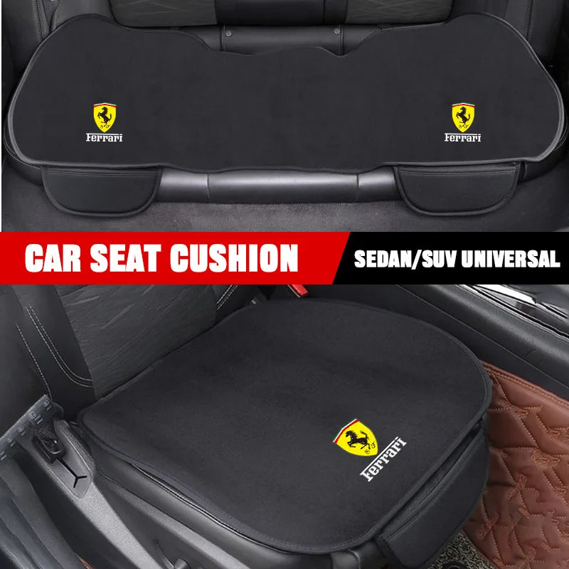 Car Front Back Seat Cushion Protect Pad Auto Non-Slip Cover For Ferrari F430 Stradale 458 488 599 612 F12 F1 Styling Accessories