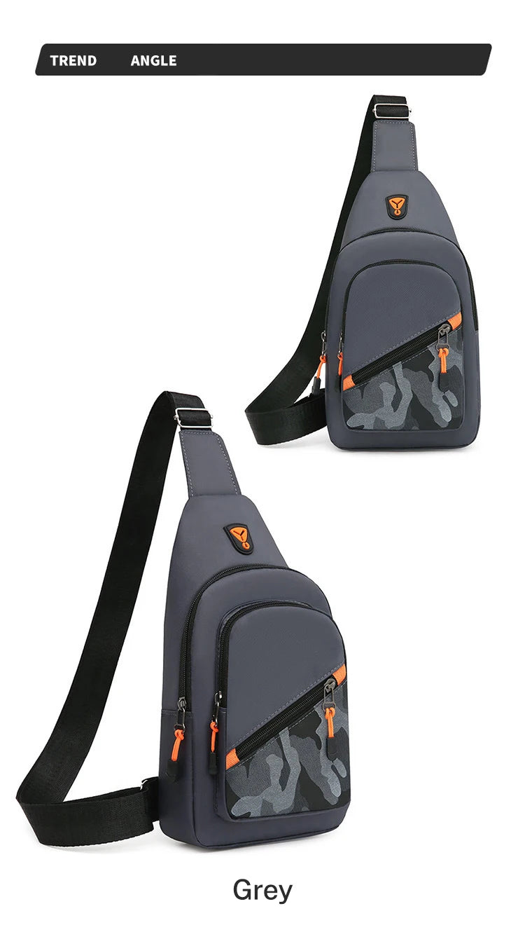 Casual Men Crossbody Shoulder Bag Chest Bag Outdoor Travel Sports For Ferrari Roma F80 296 GTB GTS SF90 Stradale Spider Spyde