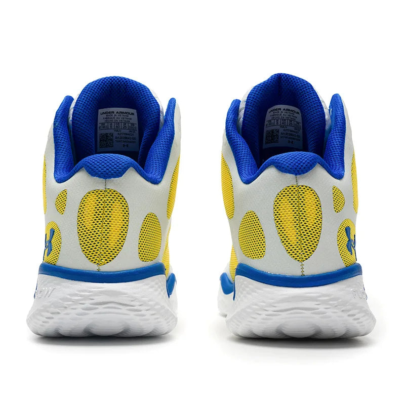 Under Armour Men's and Women's Shoes, Sports Shoes for Competition and Training, Practical, Comfortable, Cushioning, Wear-Resistant, Breathable Basketball Shoes 3026640-100