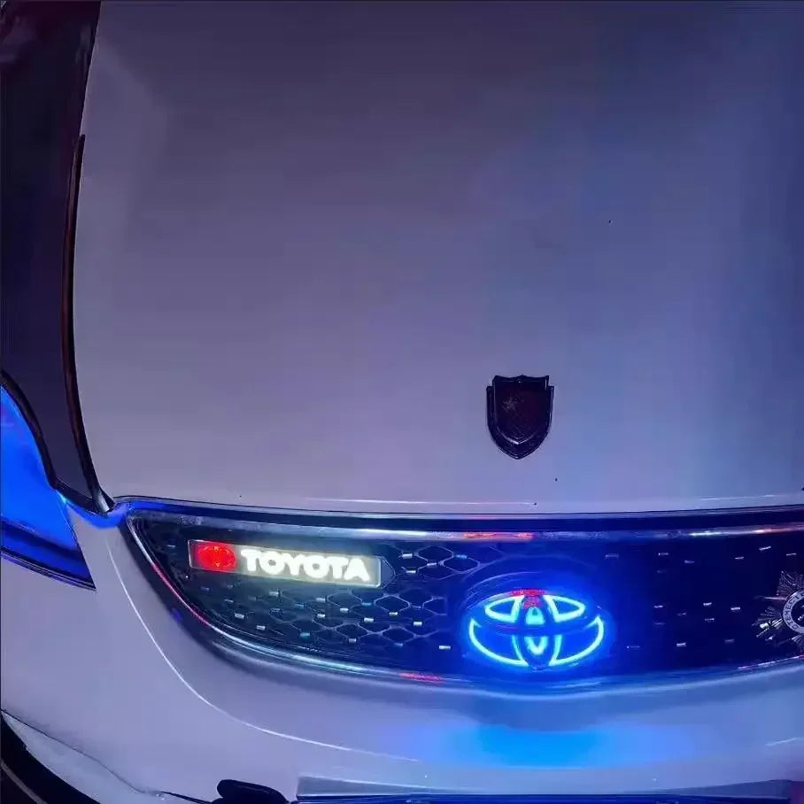 5D LED Emblem Light for Toyota Corolla Camry RAV4 Highlander Yaris Vios Crown Prius Front Grill and Rear Trunk Car Accessories