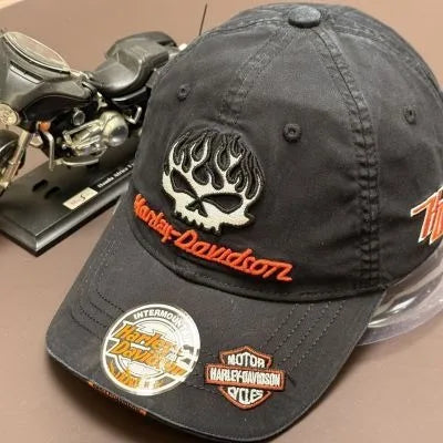 Embroidered Hiphop Harley- Baseball Caps Snapback Trucker Hats Outdoor Davidson- Sports Sun Protection Adjustable for Men Women