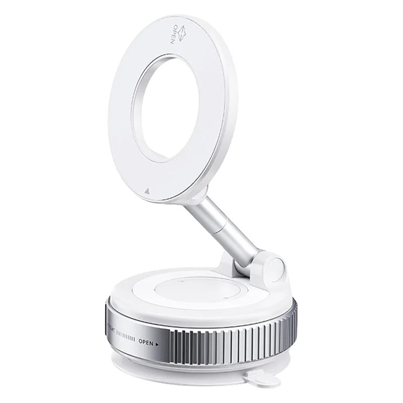 New foldable vacuum adsorption magnetic car phone holder 2025 suction cup dedicated navigation phone holder