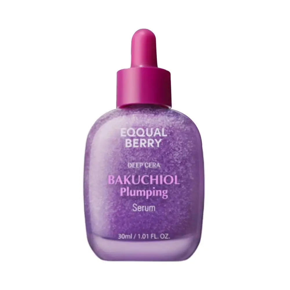 EQQUALBERRY Deep Care - Bakuchiol Plumping Serum 5000 PPM Retinol Alternative, VITAMIN Illuminating Serum Brightening, Skin Care