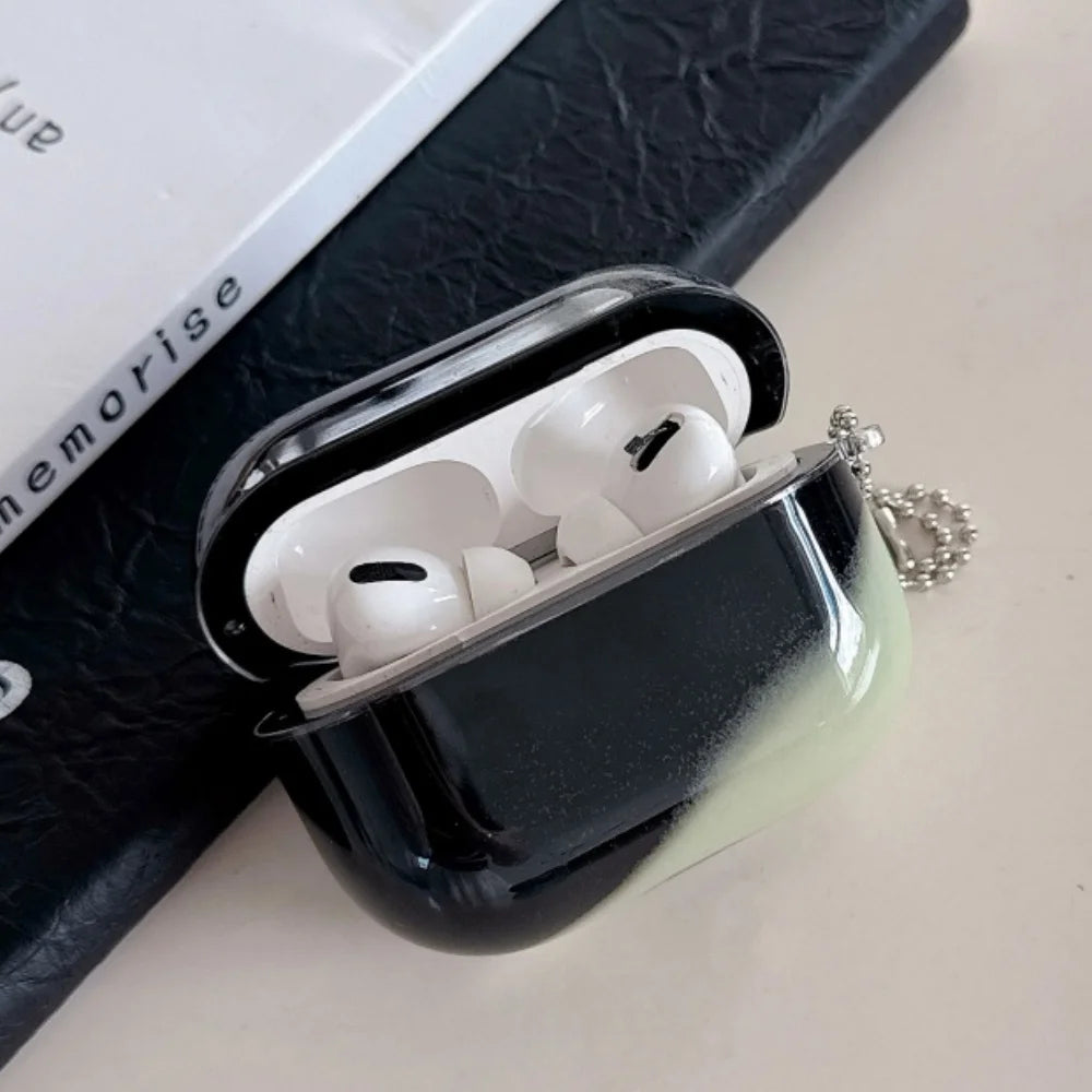 Luminous Glitter Quicksand Earphone Case for AirPods 4 3 2 1 AirPods Pro 3 2 Moving Sand Sparkles Brilliant Dark Headphone Cover