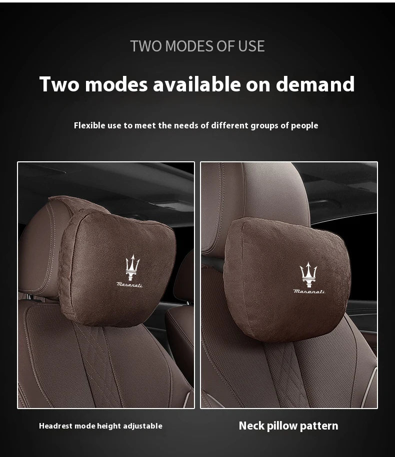 Maserati car neck support cushion 
