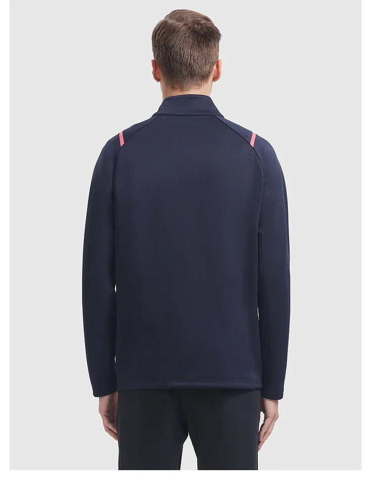 Kelme Football Training Knitted Jacket For Men's Spring 2024 Printed Stand Up Collar Cardigan Sports Coat Children's Sportswear