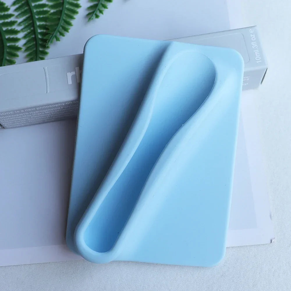 Silicone Lipstick Clip Card Holder for Phone Case - Anti-Fall Lip Gloss Holder with Kickstand, Liquid Silicone Mobile Phone Case