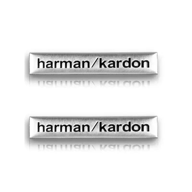 Harman Kardon Badge aluminum 3D car audio sticker For BMW M Renault Toyota Ford Skoda Opel Mitsubishi Hyundai Tesla Audi RS