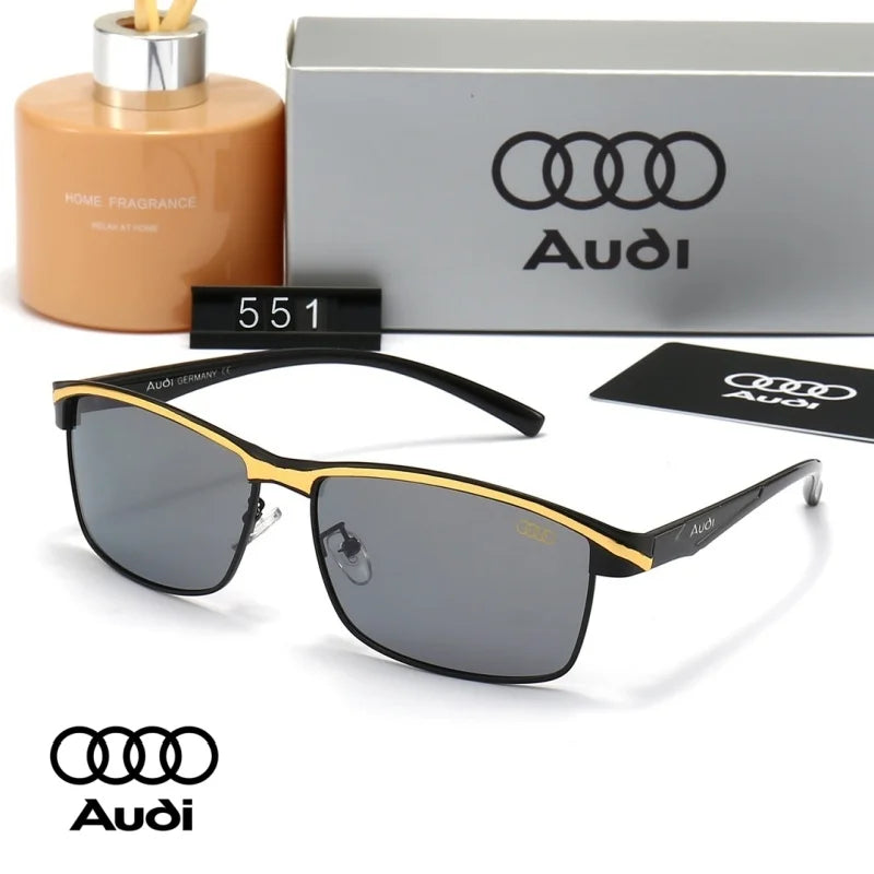 AUDI Luxury Sunglasses High End for Men Women Polarized UV400 Driving Glasses Classic Style Premium Quality Fashion Design 54