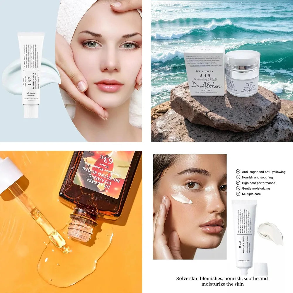 Dr Althea 345 Relief Cream Antioxidant Soothing Moisturizing Repair Skin Barrier Reduce Redness Brightening Korean Skin Care