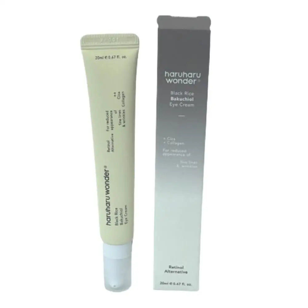 Haruharu Wonder Natural Black Rice Bakuchiol Eye Treatment Eye Cream Revitalizes & Firms Eye Area For Plump Hydrated Skin