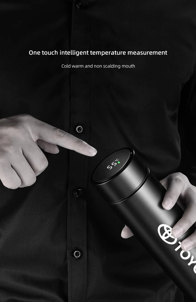 Car Insulated Cup 500ml Water Cup Coffee Tea Thermos For Toyota Crown Gazoo Racing Alphard TRD Corolla Yaris Chr Auris Camry